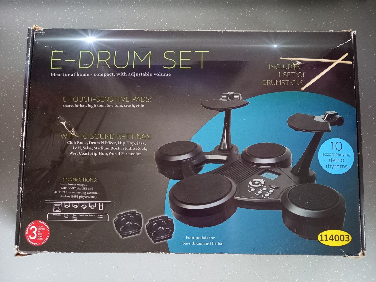 E-Drum Set: Compact Elektronisch Drumstel, Muziek en Instrumenten, Drumstellen en Slagwerk, Ophalen, Overige merken, Elektronisch