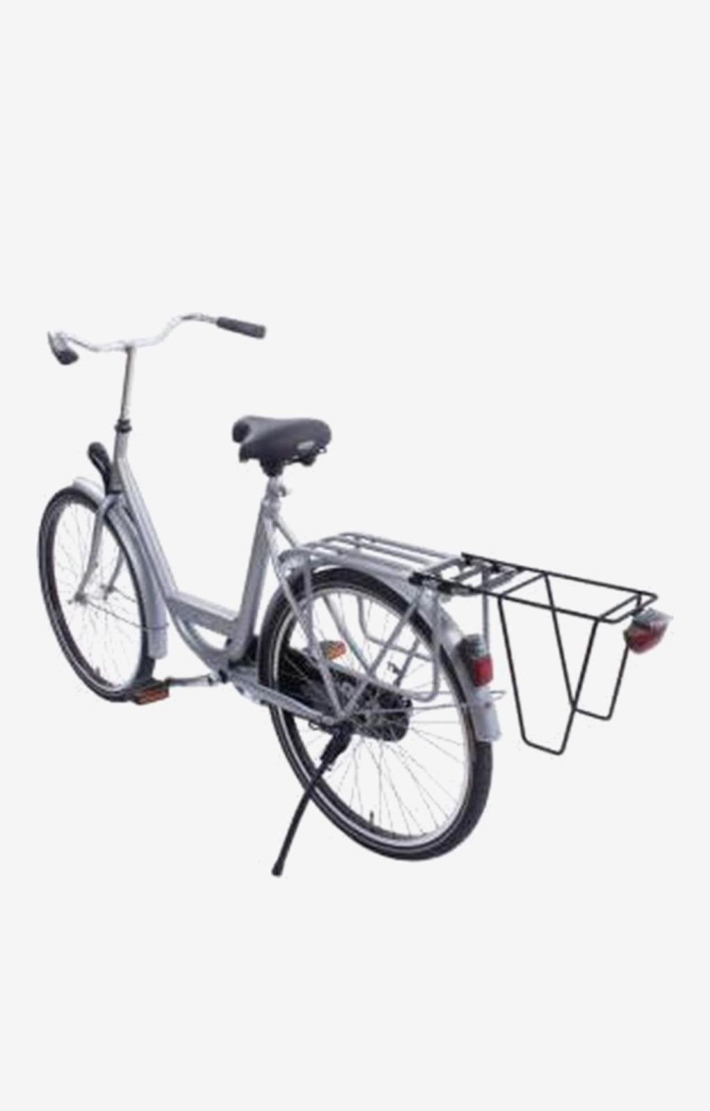 Steco Bagagedrager voorfiets - Zilver/Zwart, Ophalen of Verzenden, Gebruikt