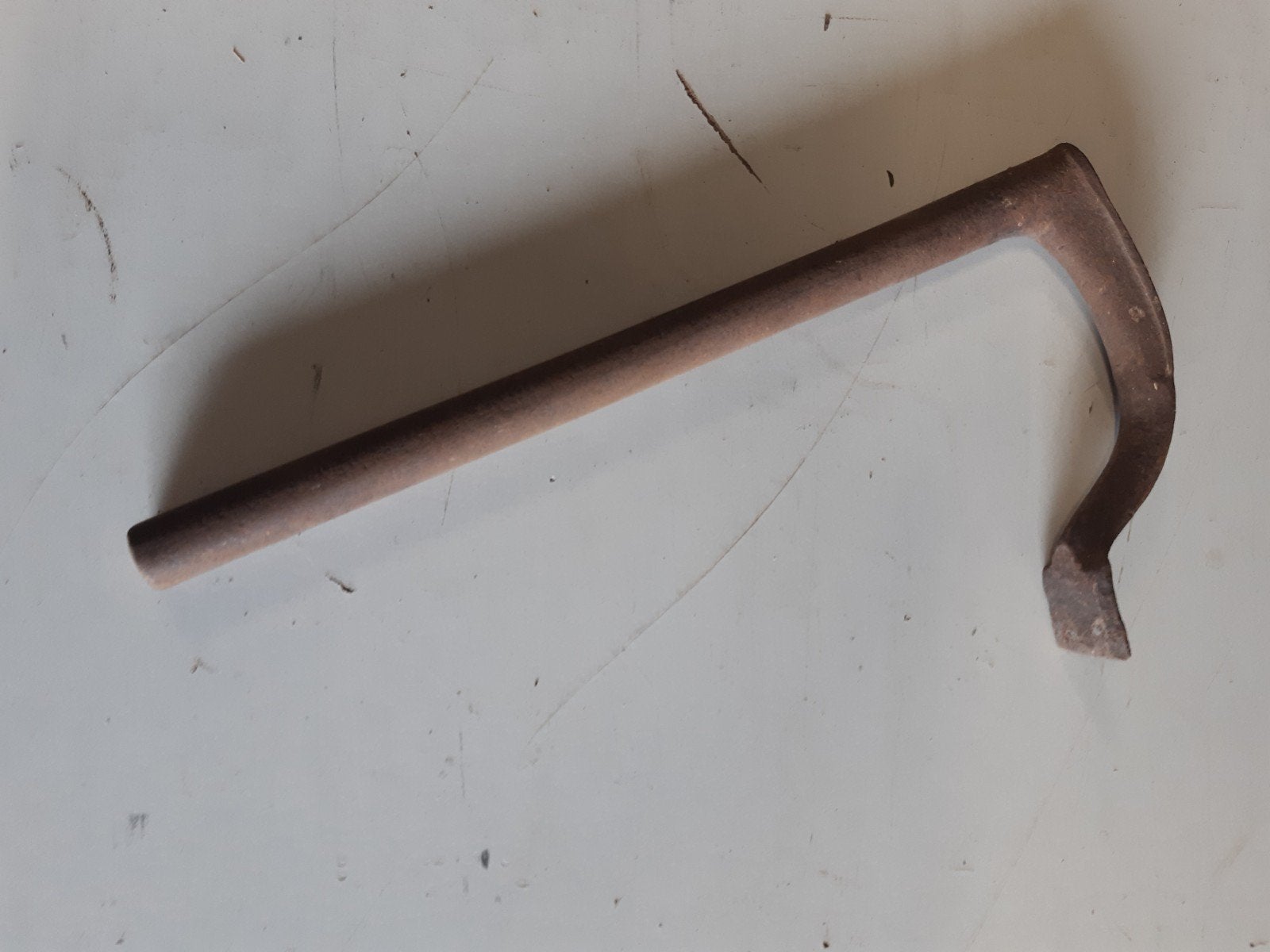 Brocante metalen bankhaak timmermanswerkbank, Doe-het-zelf en Verbouw, Ophalen of Verzenden