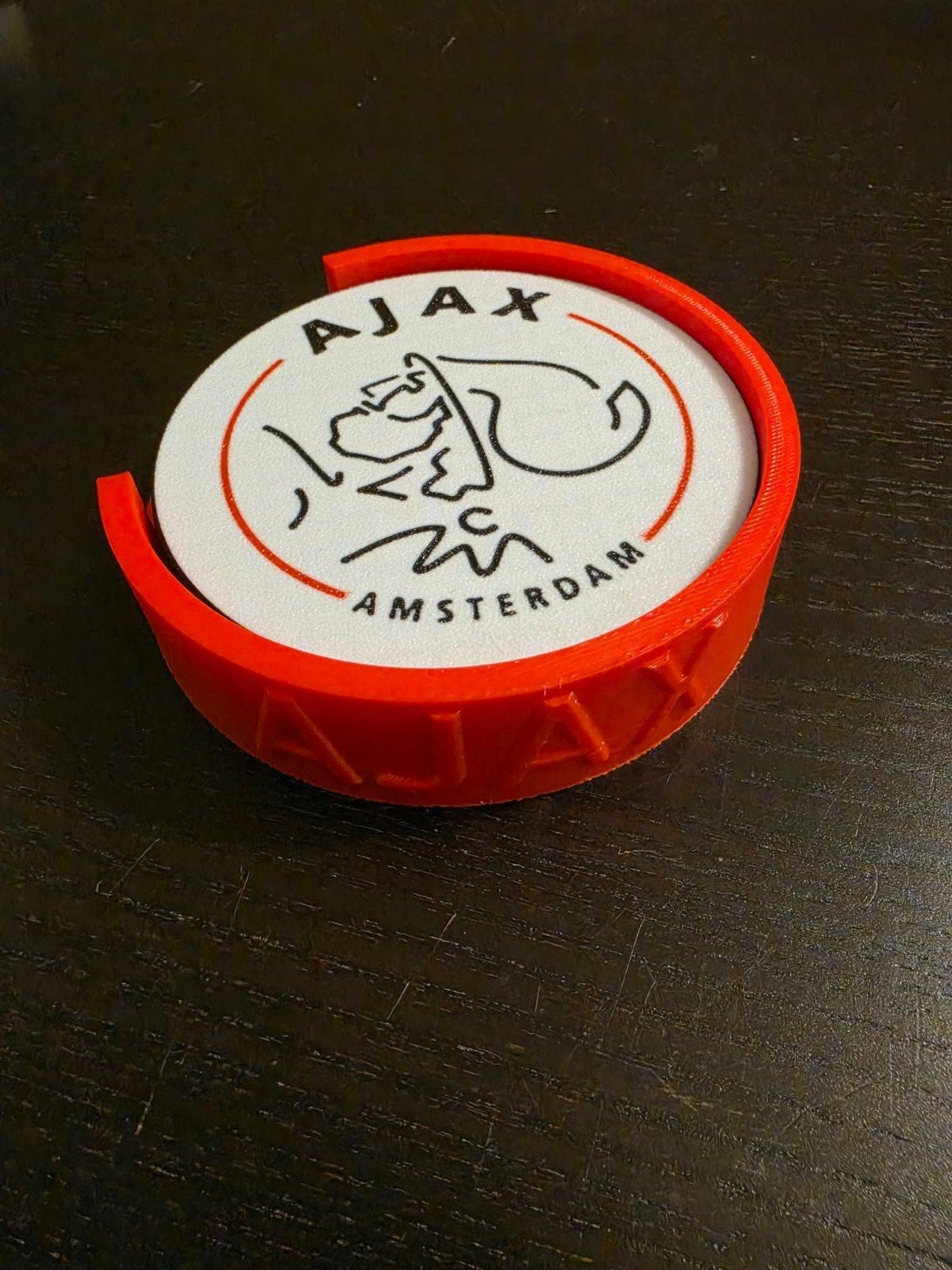 Ajax onderzetters set met houder (Nieuw), Verzenden, Glasonderzetter, Nieuw, Rood