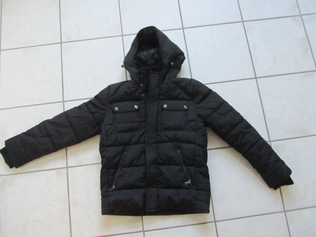 Zwarte donsjas 50, Zwart, Zo goed als nieuw, H&M, Verzenden