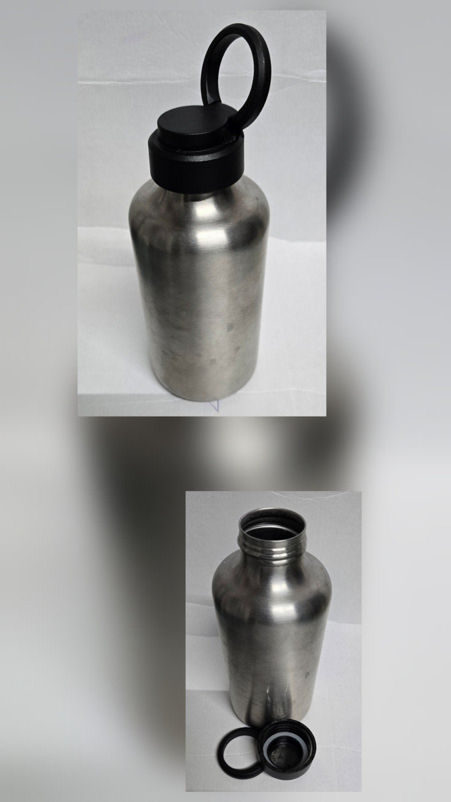 RVS Waterfles / Drinkfles met Draaglus - 700 ml, Zilver, Ophalen of Verzenden, Metaal, Overige merken