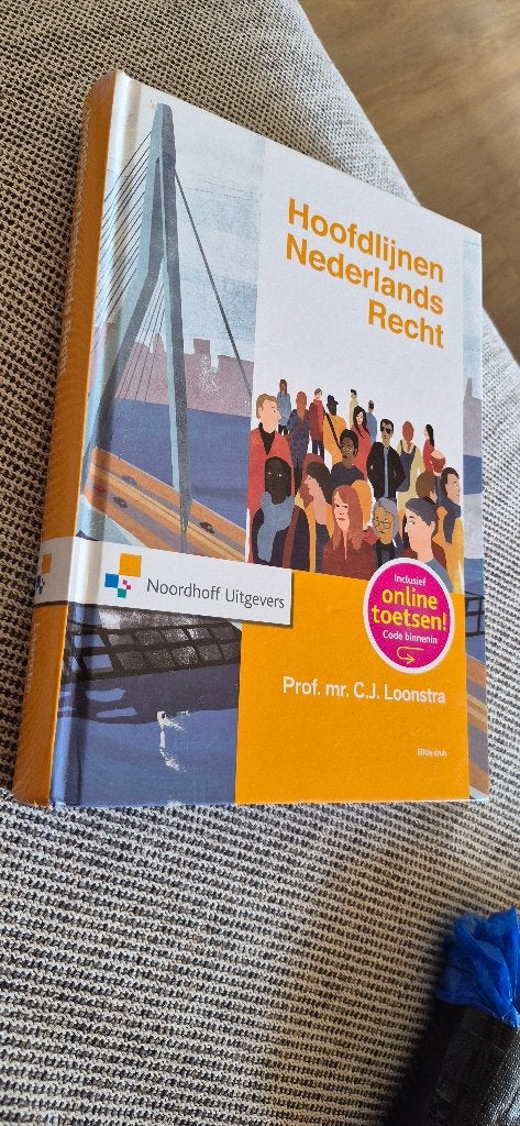 Hoofdlijnen Nederlands Recht - Studieboek - Elfde druk, Boeken, Studieboeken en Cursussen, C.J. Loonstra, Zo goed als nieuw, Alpha