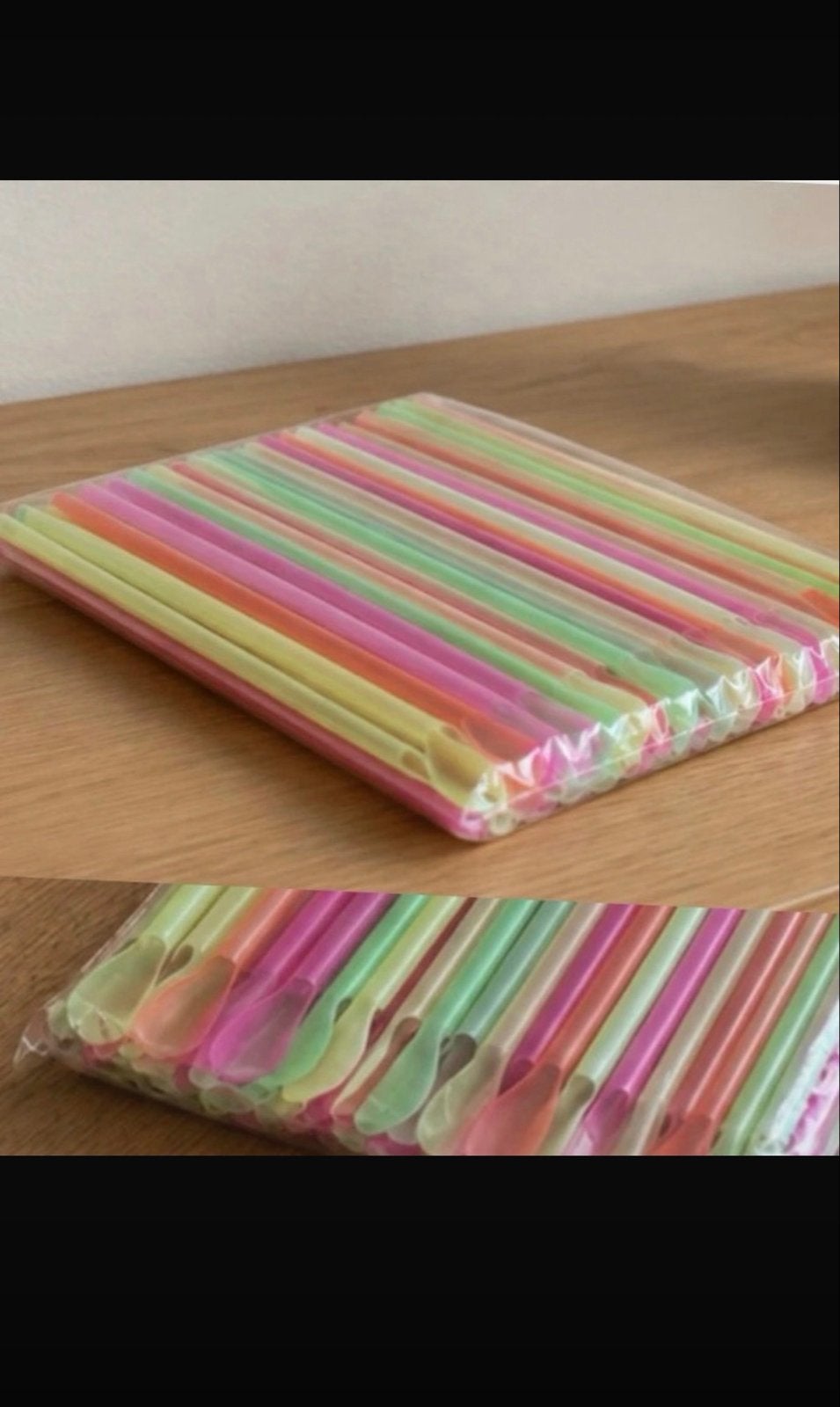 Shake Slush Smoothie Lepelrietjes - 100 stuks, Overige typen, Kunststof, Nieuw, Ophalen of Verzenden