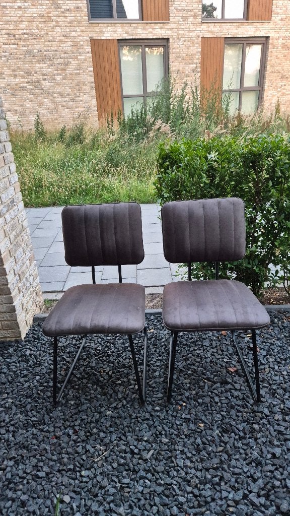 Stoffen stoelen (2 stuks), Huis en Inrichting, Stoelen, Ophalen, Gebruikt, Twee, Stof