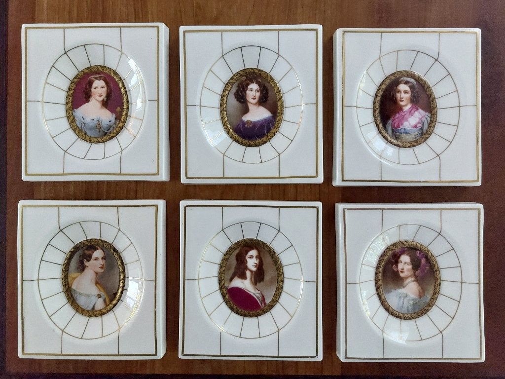 Porceleine minituur schilderijtjes, Antiek en Kunst, Ophalen