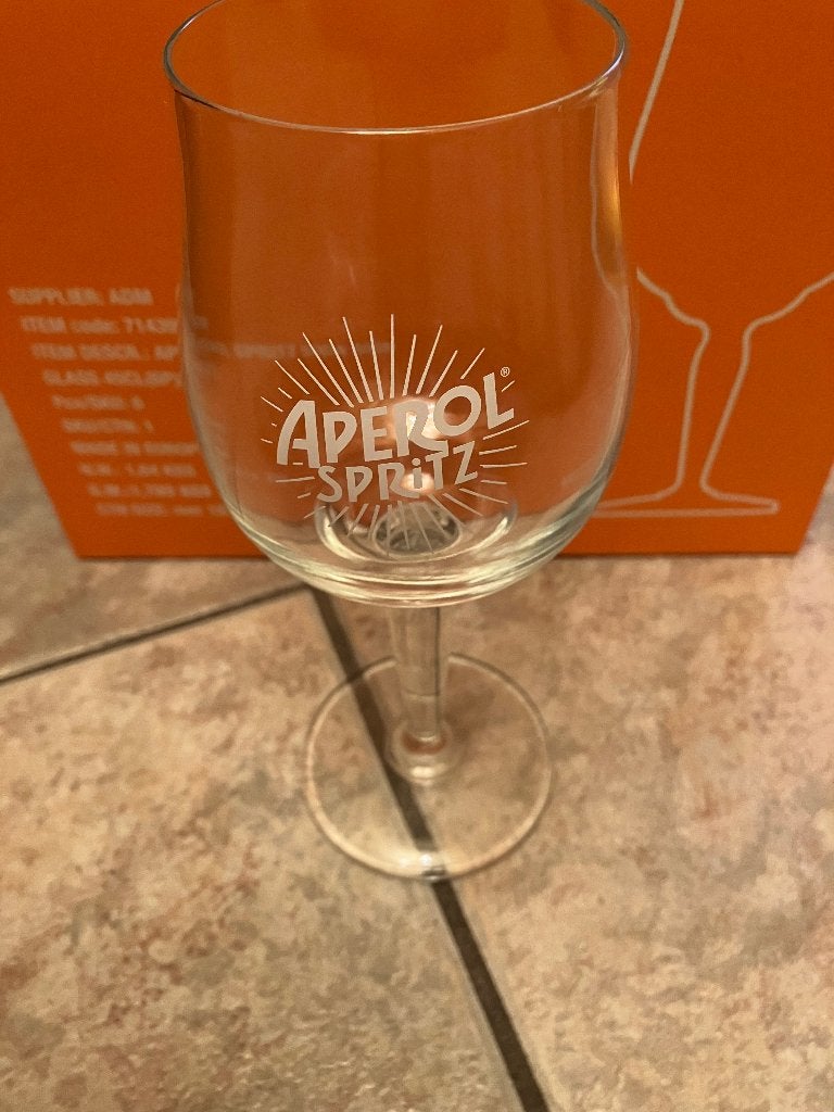 3x glazen Aperol Spritz, Ophalen of Verzenden, Nieuw, Overige typen