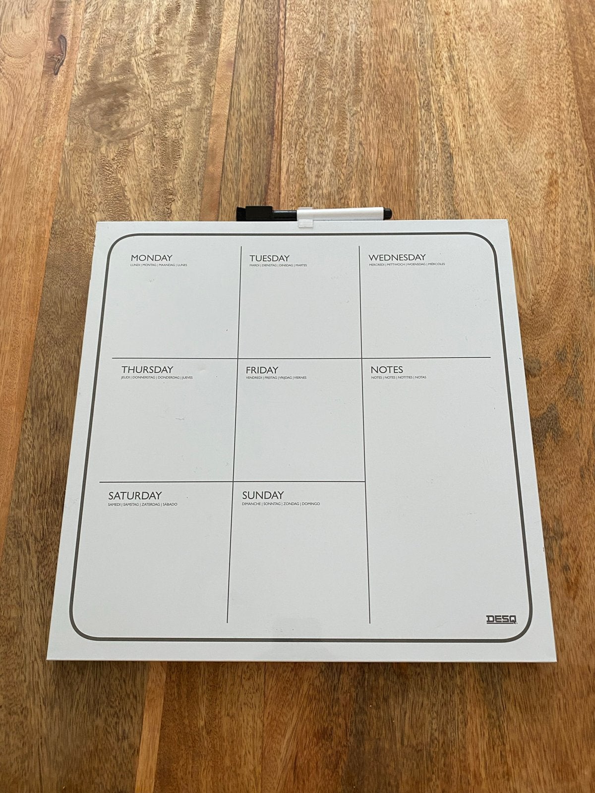 Ophangkalender met stift, Ophalen of Verzenden, Weekkalender, Gebruikt
