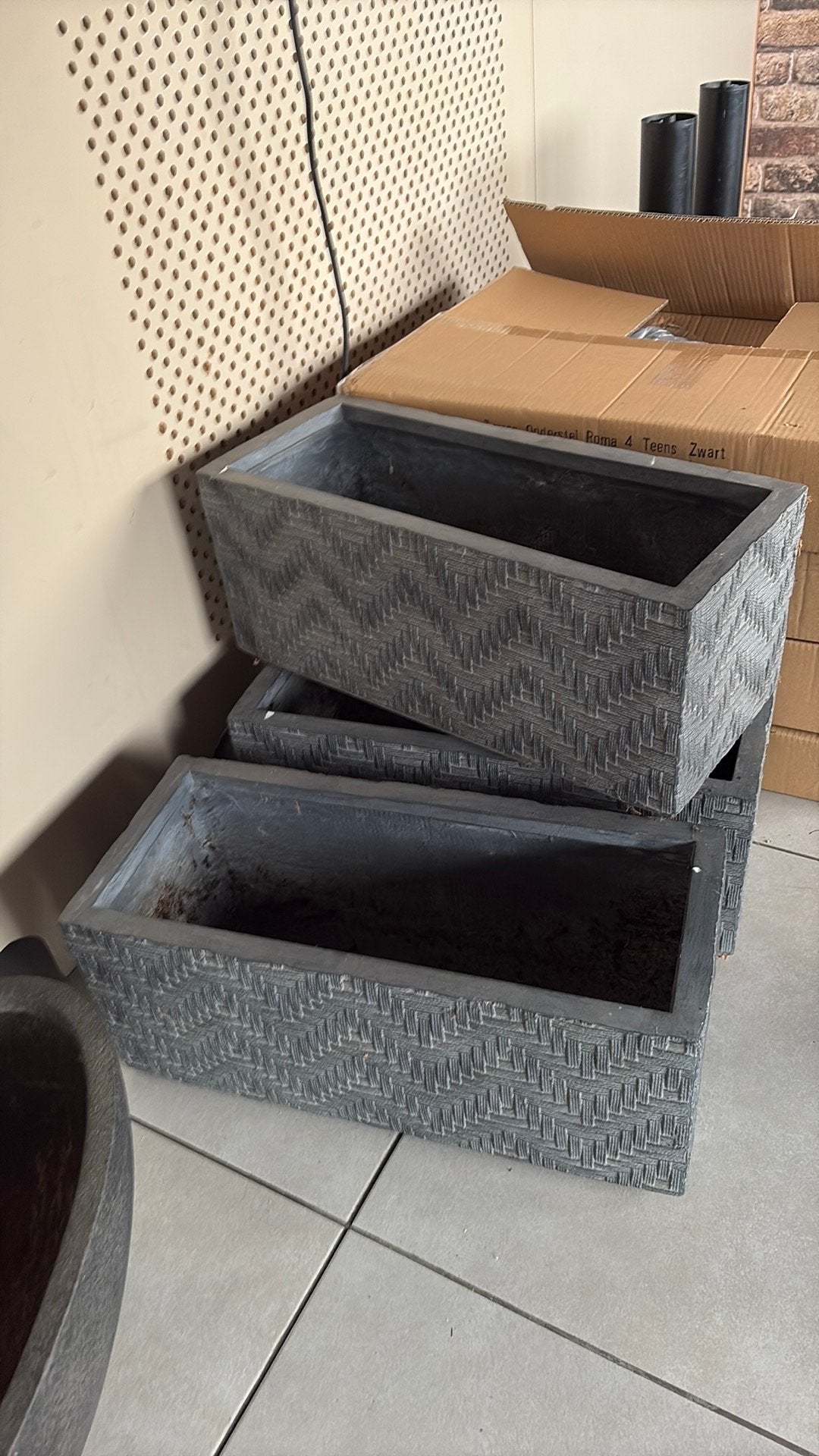 Plantenbakken 3 st, Ophalen, Overige materialen, Gebruikt, Minder dan 30 cm