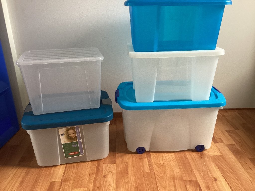 Curver bakken met deksel, Ophalen, Minder dan 40 cm, Bak of Kist, Minder dan 35 cm