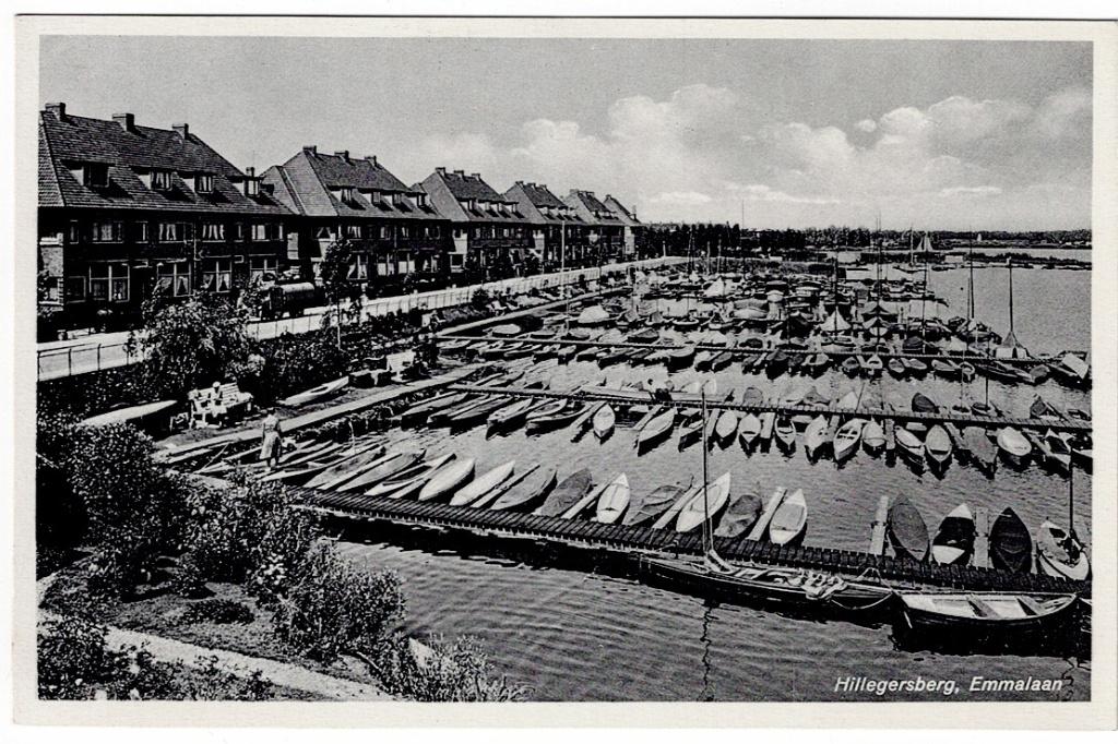 Hillegersberg. Vele bootjes bij de Emmalaan., Ophalen of Verzenden, Voor 1920, Ongelopen, Zuid-Holland