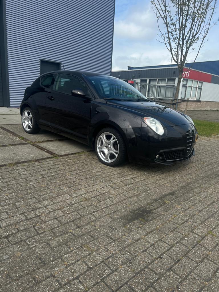 Alfa Romeo MiTo 1.4 58KW 2008 Zwart, Auto's, Alfa Romeo, Voorwielaandrijving, 4 cilinders, 400 kg, 1055 kg