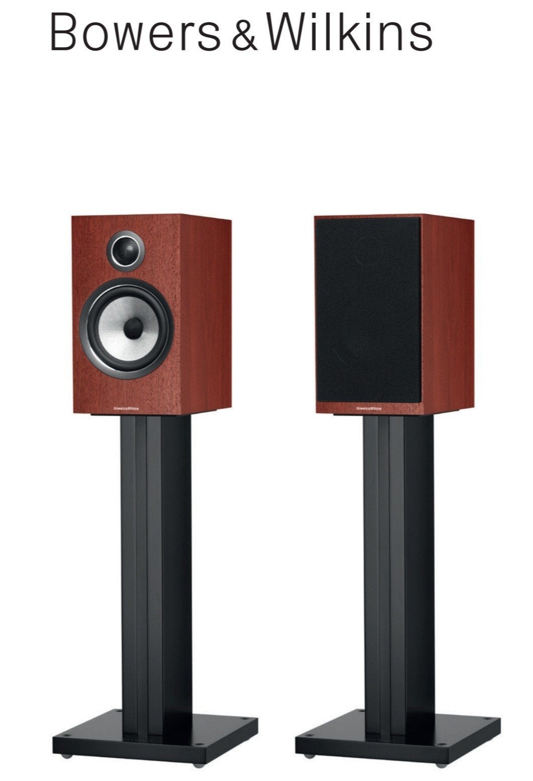 B&W 706S2 boekenplank toppers Rosewood fineer izgst, 150 watt of meer, Basreflex, B&W, Ophalen of Verzenden