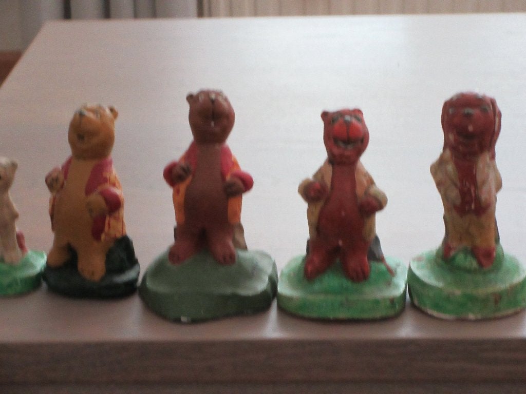 Beeldjes van Bommel en Tom Poes, Boeken, Stripboeken, Gelezen, Marten Toonder, Ophalen of Verzenden, Meerdere stripboeken