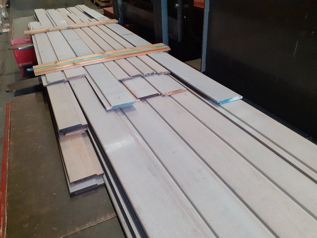 Partij 16m2 Thermo Frake gevelbekleding 18x130mm - 38 stuks, Tuin en Terras, Ophalen of Verzenden, 250 cm of meer, Planken, Hardhout
