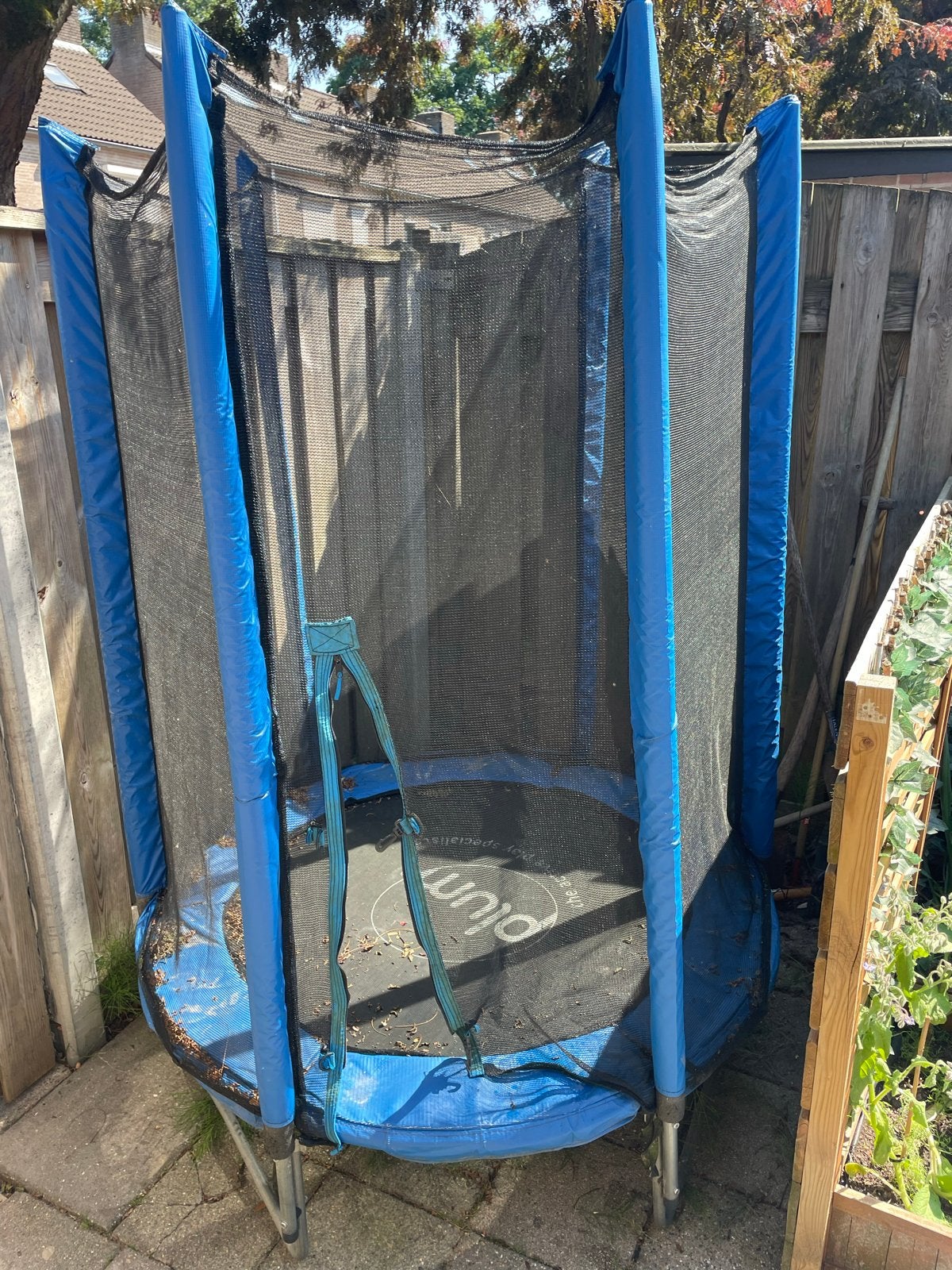 Gebruikte Plum trampoline met net, doorsnee 110 cm, Ophalen of Verzenden, Gebruikt