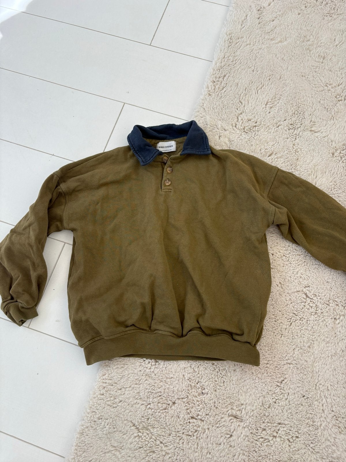 Bobo Choses trui met kraag maat 134, Kinderen en Baby's, Ophalen of Verzenden, Gebruikt, Jongen of Meisje, Trui of Vest