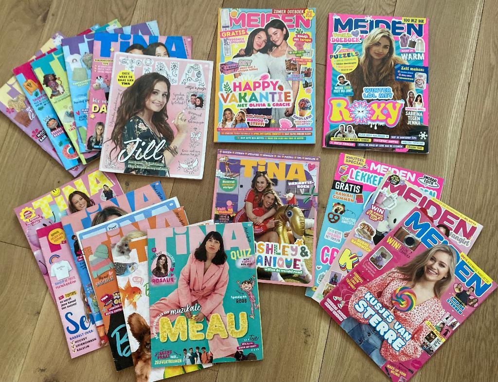 Leespakket Meiden & Tina, Ophalen of Verzenden, Gelezen, Damesbladen