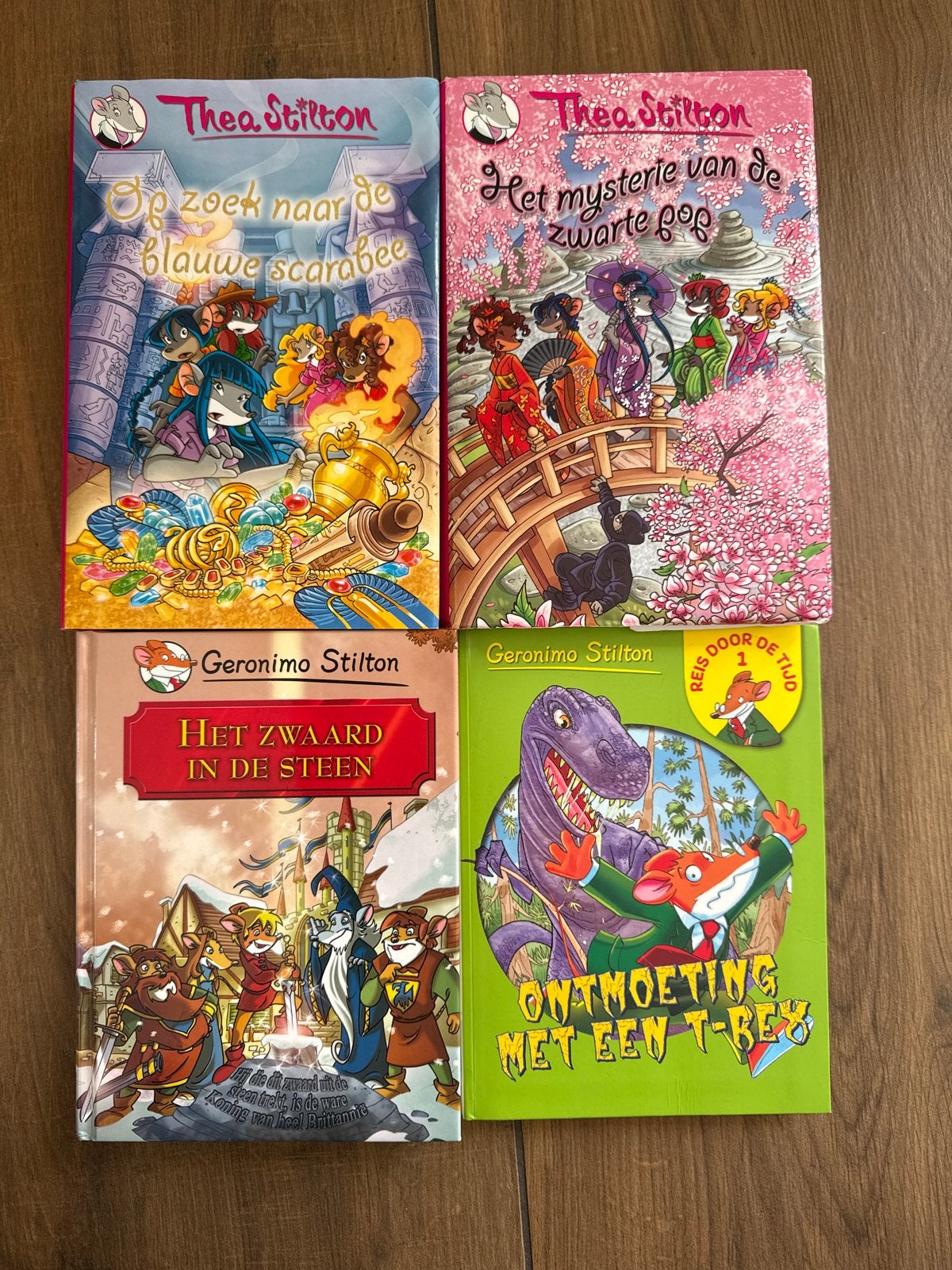 Geronimo & Thea Stilton Boeken - 4-delige set, Ophalen, Gelezen, Fictie algemeen