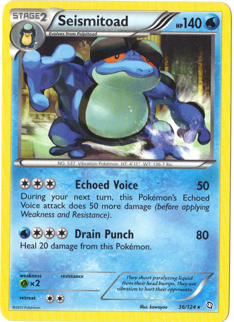 Dragons Exalted,  Seismitoad [rare] 36/124, Verzenden, Nieuw, Losse kaart