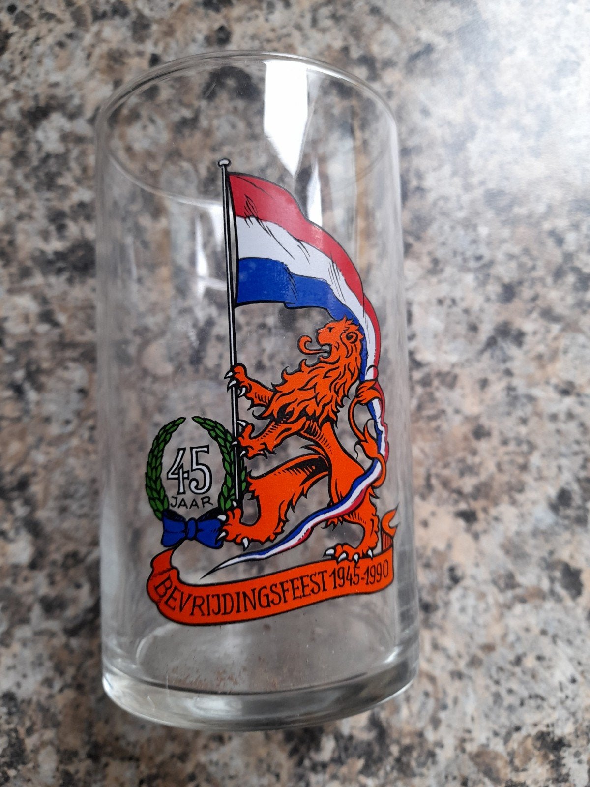 Herdenkings glas 1945-1990, Ophalen of Verzenden