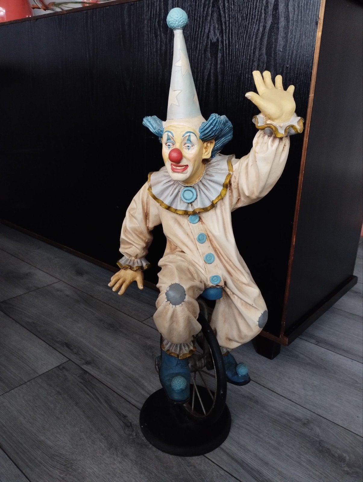 Prachtig beeld clown gesigneerd, Verzamelen, Beelden en Beeldjes, Ophalen, Mens