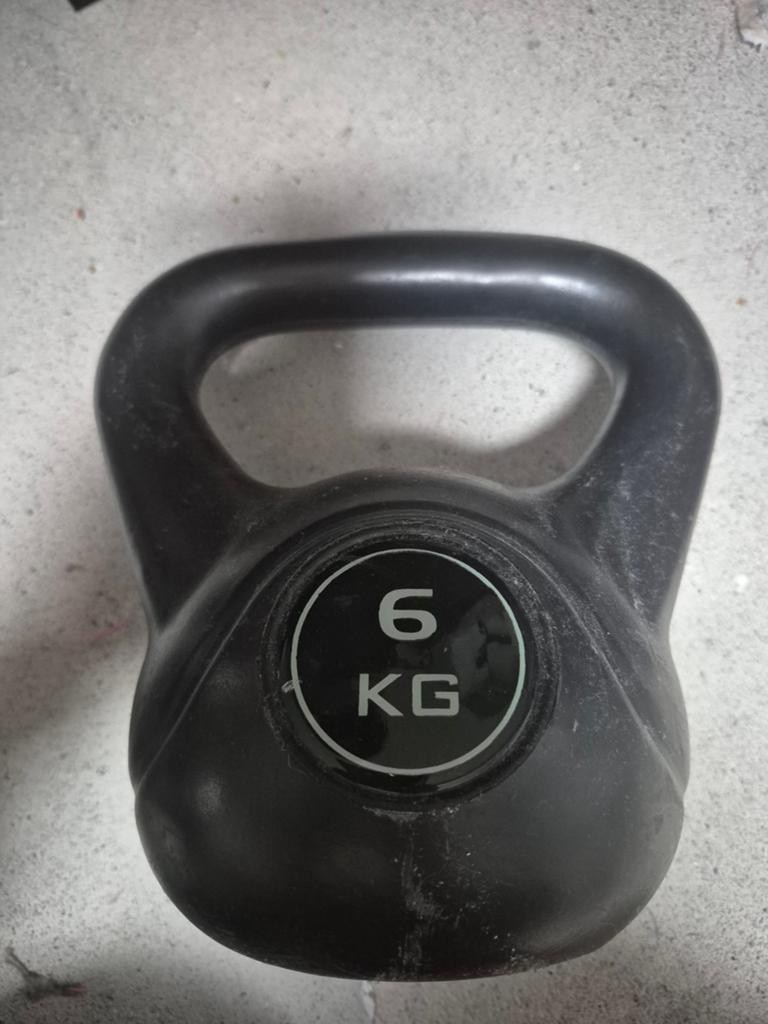 Kettlebell 6 KG - Ideaal voor krachttraining, Sport en Fitness, Ophalen, Zo goed als nieuw, Benen, Kettlebell
