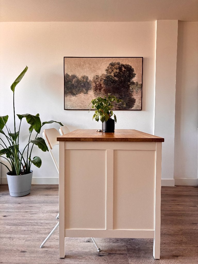 Keukeneiland TORNVIKEN, Ophalen, 100 tot 150 cm, Wit, Zo goed als nieuw