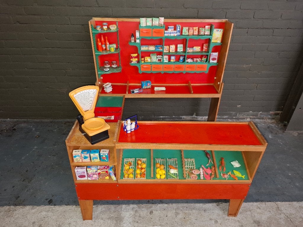 Vintage U-vormige speelgoedwinkel jaren 50/60 COMPLEET!, Ophalen, Gebruikt, Jongen of Meisje