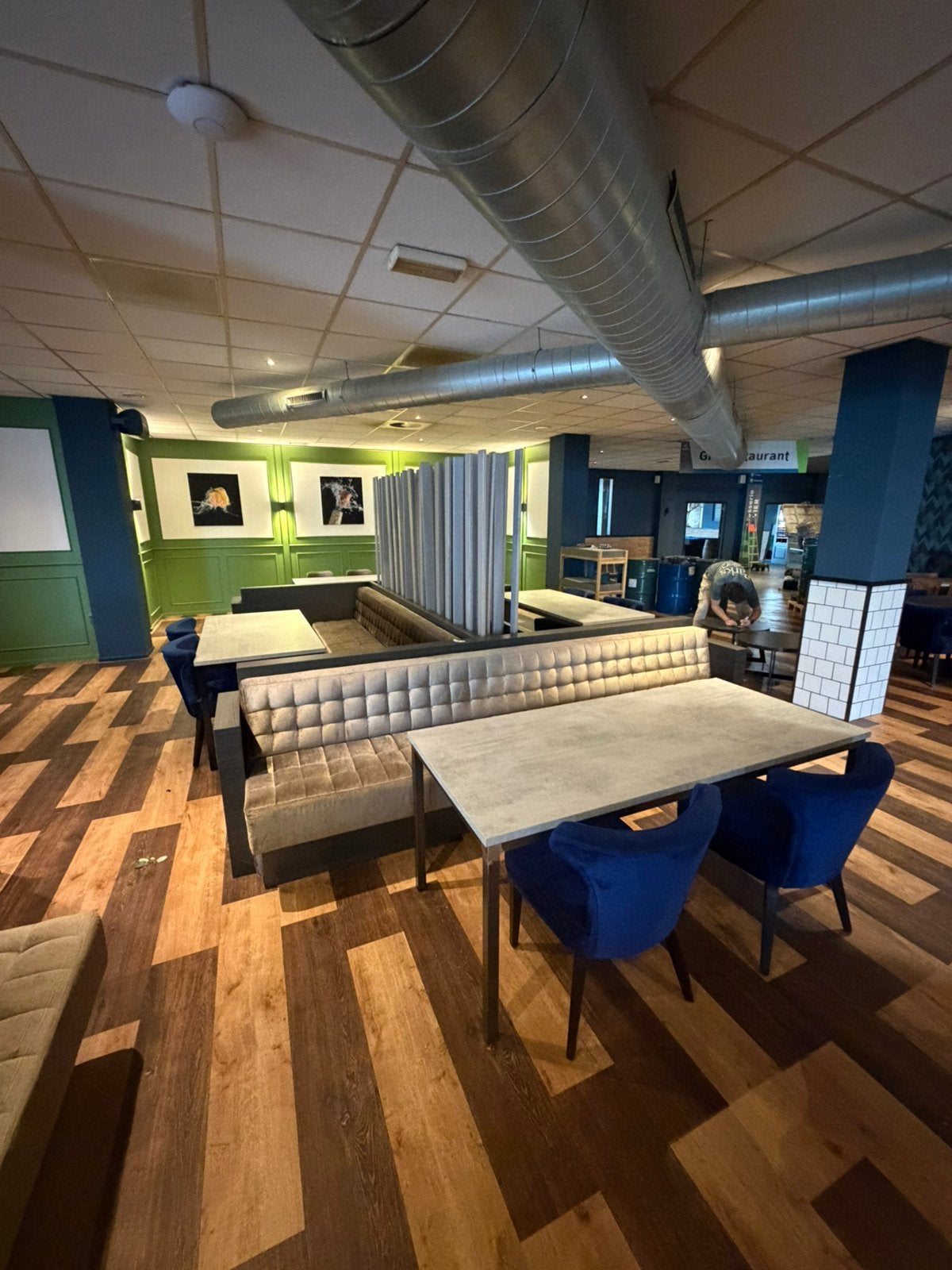 Horeca zithoek: vierkant loungeblok, Ophalen, Gebruikt