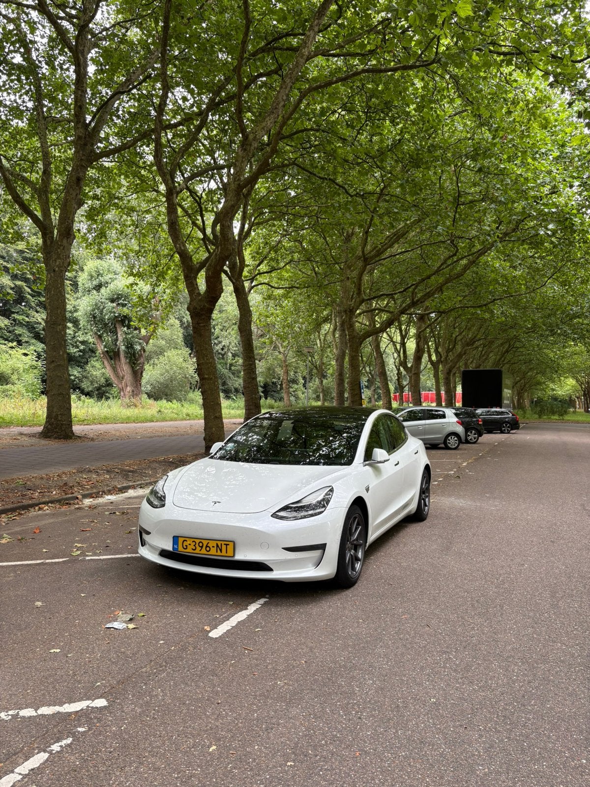 Tesla Model 3 2019 Long Range Dual Motor AWD, Auto's, Tesla, Automaat, 1831 kg, Zwart, Wit