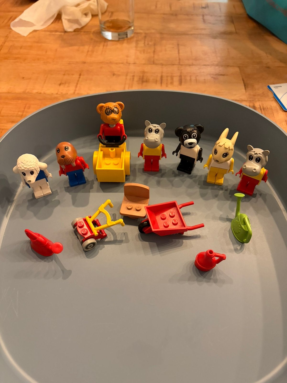 LEGO Fabuland 7 figuren met voertuigen en accessoires, Ophalen of Verzenden, Gebruikt, Losse stenen, Lego