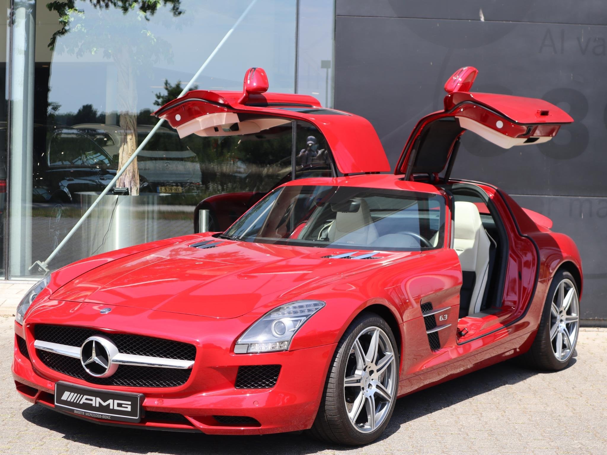 Mercedes-Benz SLS Coupé 6.3 AMG, Auto's, Gebruikt, 1595 kg, Origineel Nederlands, Bedrijf