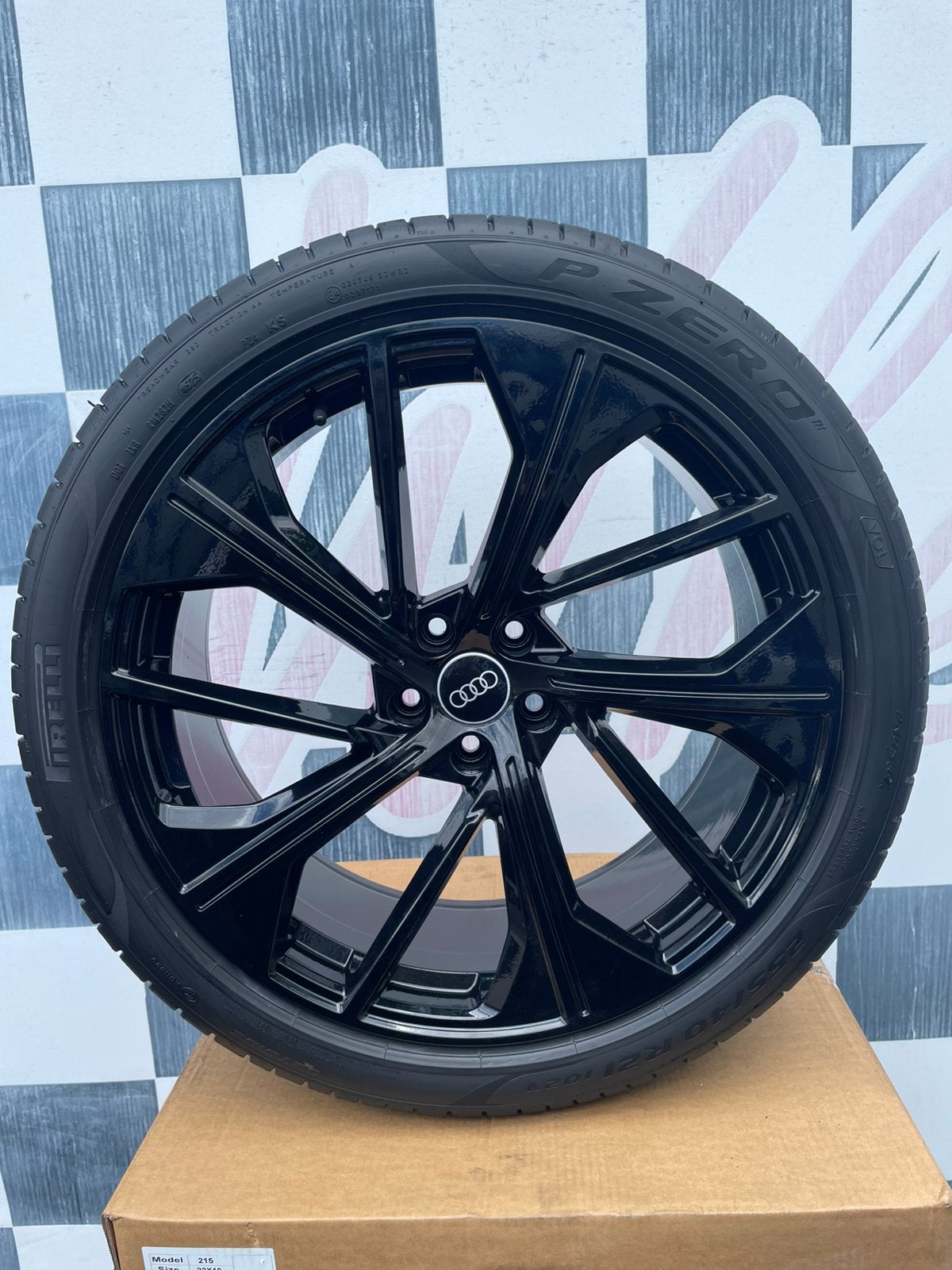 21 inch Audi Q5 SQ5 velgen 5x112 + Pirelli P-zero 255 40 21, 255 mm, Banden en Velgen, Nieuw, Personenwagen