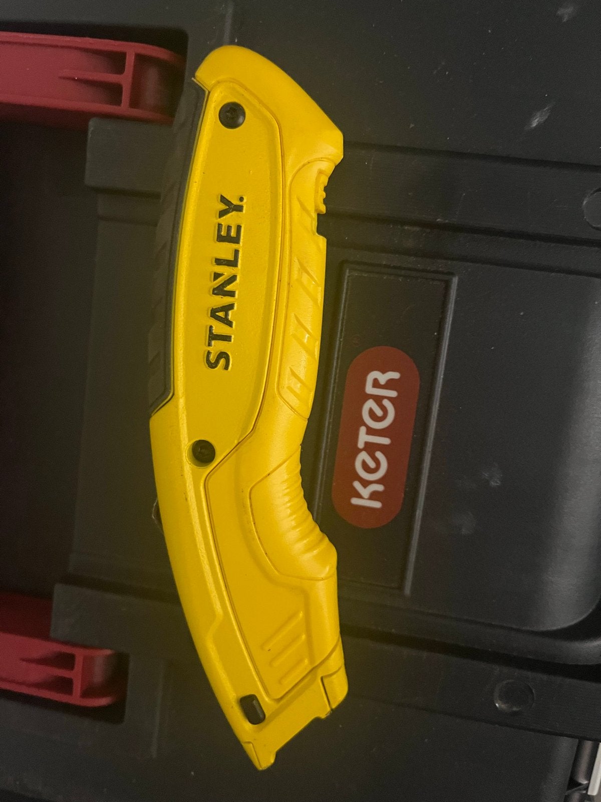 Stanley Veiligheidsmes - Geel, Ophalen of Verzenden, Gebruikt, Snijgereedschap, Stanley