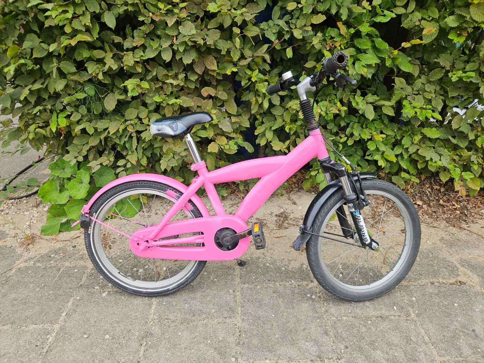 Roze kinderfiets 18 inch, Fietsen en Brommers, Ophalen, Gebruikt, 16 tot 20 inch