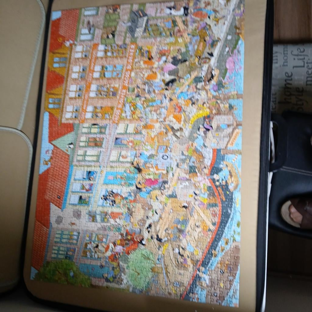Puzzel Jan van Haasteren 125 jr Blokker, Ophalen of Verzenden, 500 t/m 1500 stukjes, Zo goed als nieuw