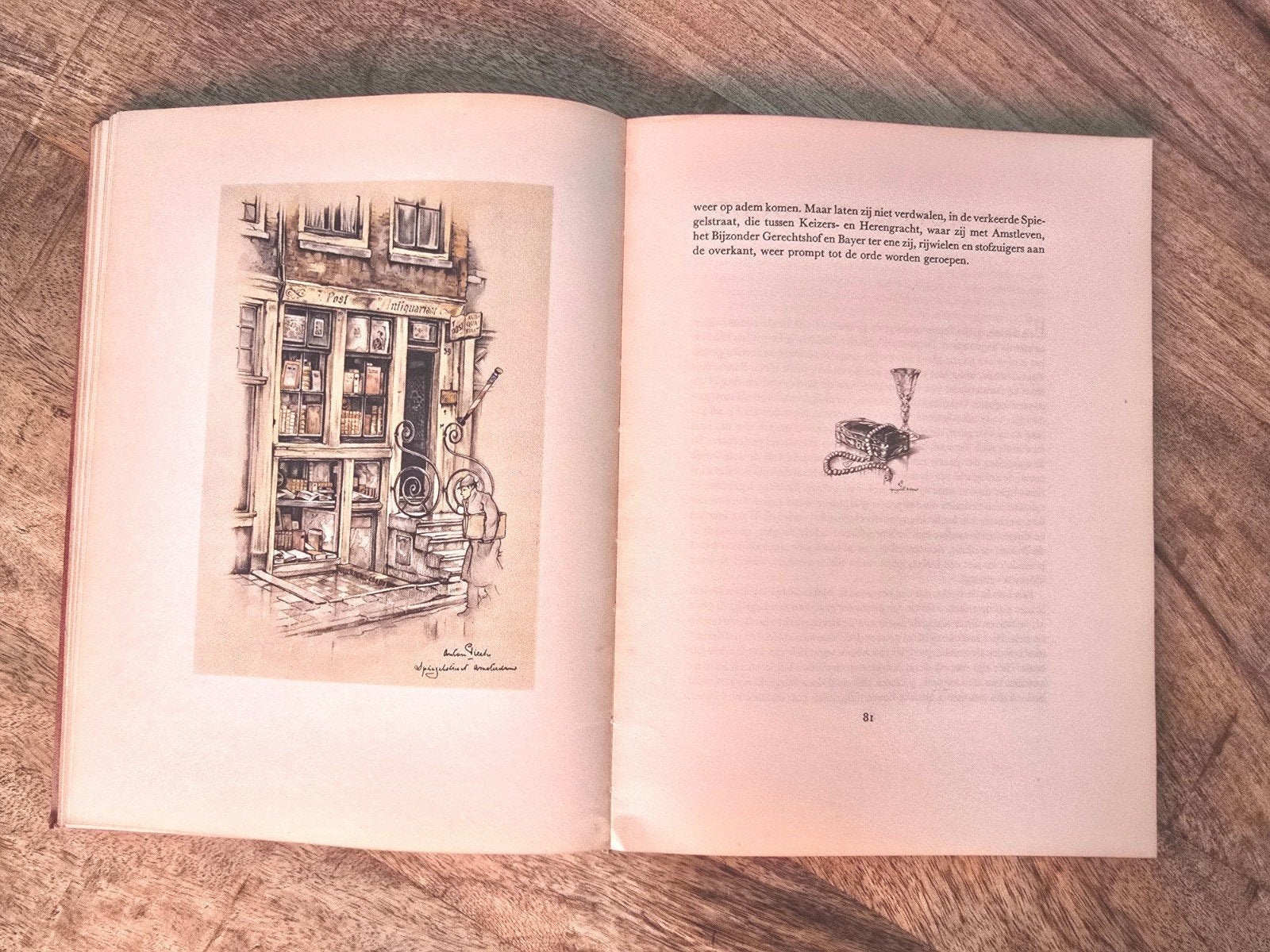 BEMIN DAN AMSTERDAM ANTON PIECK & FRED THOMAS (1948), Ophalen of Verzenden, Anton Pieck, 20e eeuw of later, Gelezen