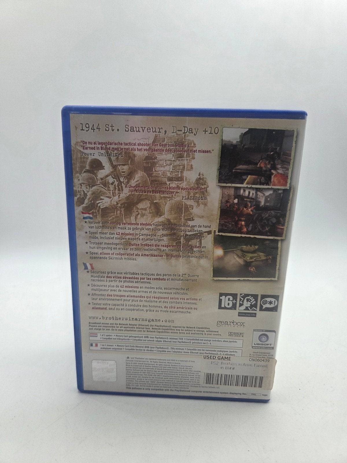 Brothers in Arms Earned in Blood PS2 - Actie/Strategie, Ubisoft, Gebruikt, Ubisoft Entertainment S.A., 2 Cité de l'Innovation, 93696 Pantin Cedex, France