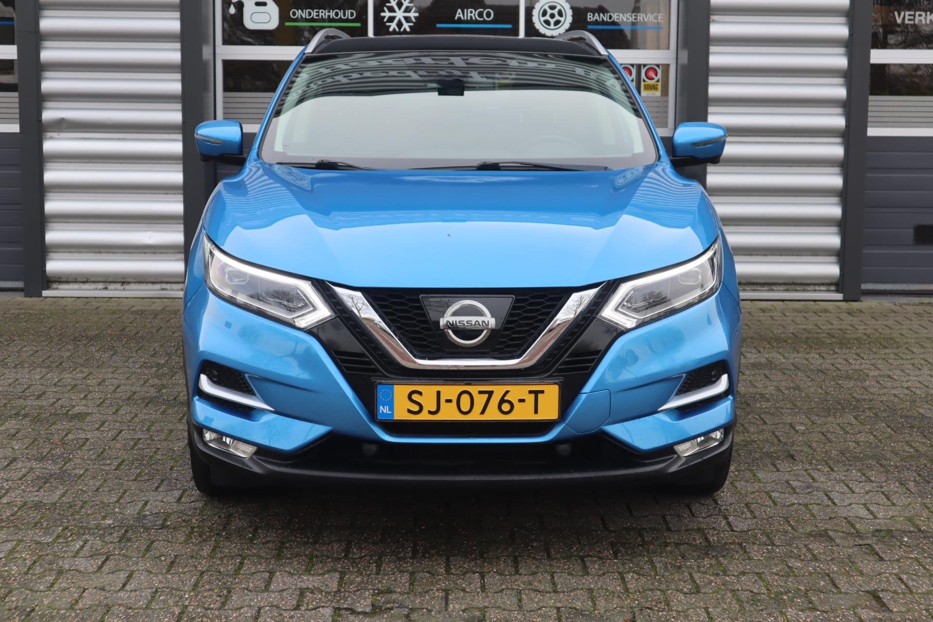Nissan Qashqai 1.2 Tekna |navi|, Auto's, Gebruikt, Euro 6, 4 cilinders, Blauw