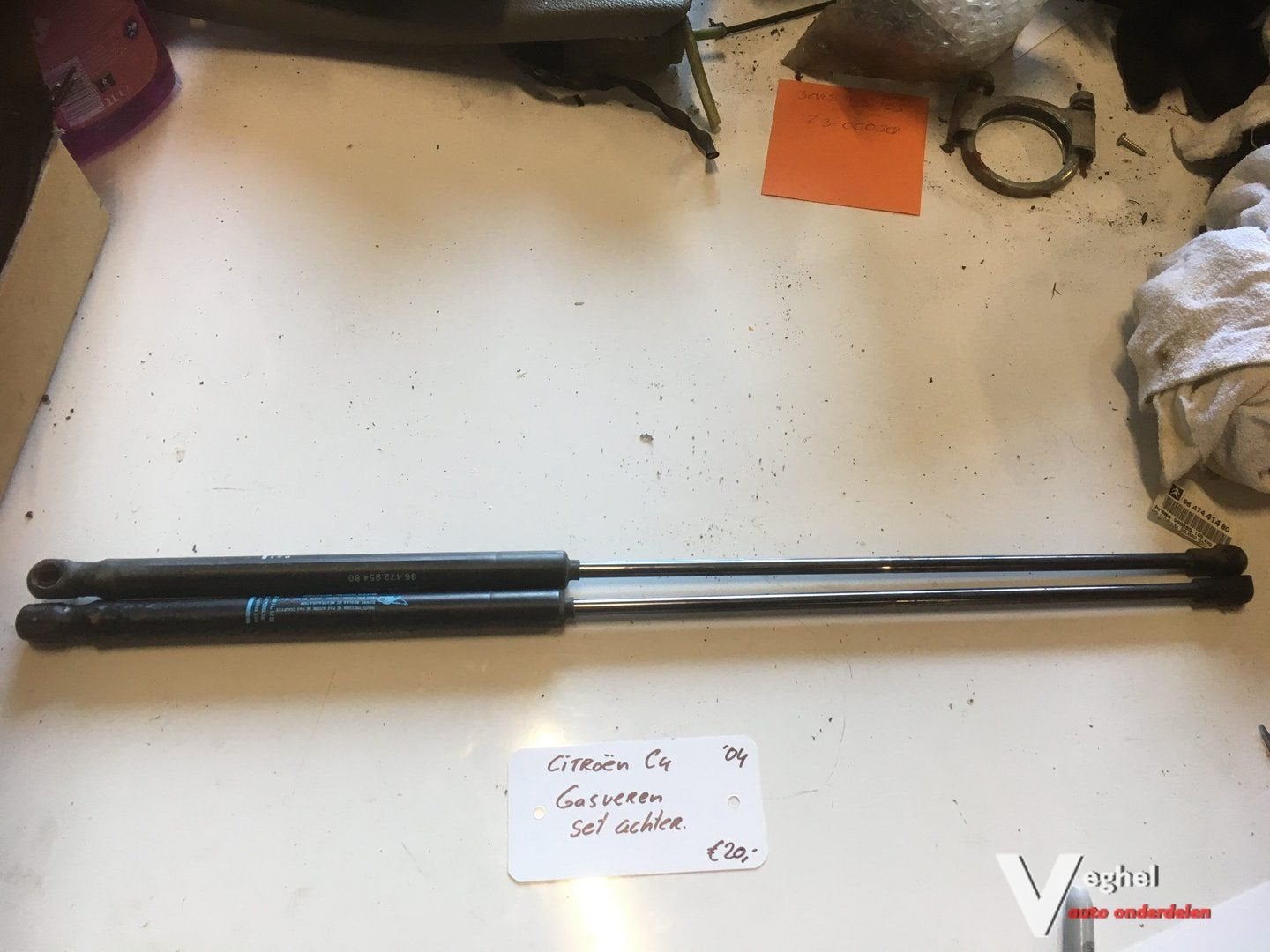 Citroen C 4 2004 Gasverenset achterklep