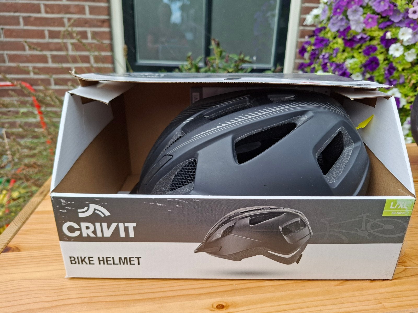 Crivit Fietshelm met LED-achterlicht - Maat L/XL, Fietsen en Brommers, Ophalen of Verzenden, Nieuw, Crivit