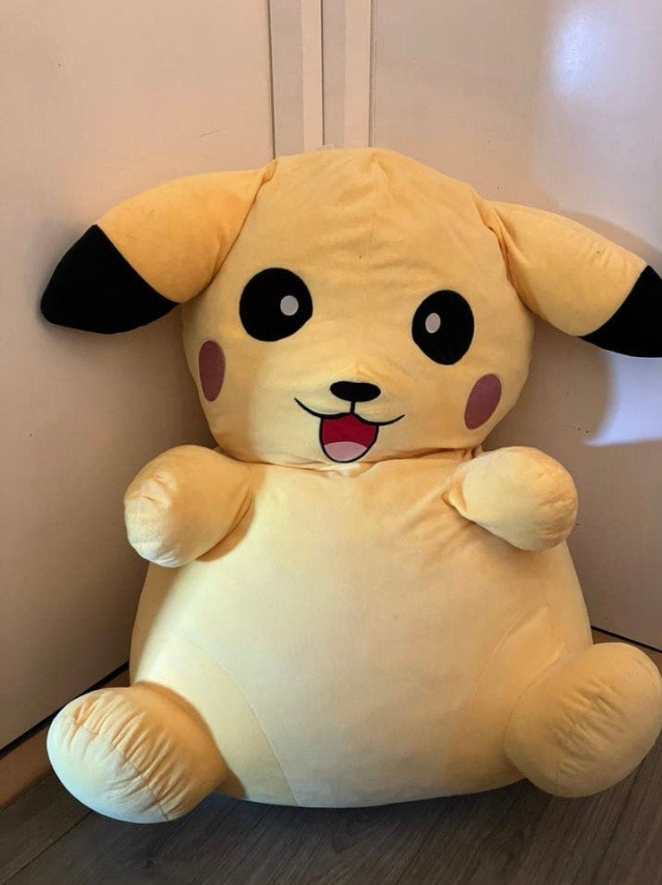 Reuzen Pikachu knuffel, Ophalen, Zo goed als nieuw, Overige typen