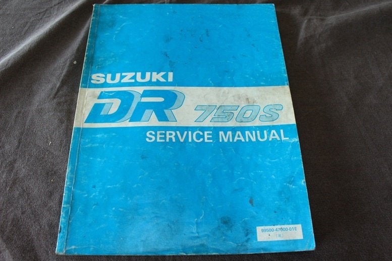 Suzuki DR750 S 1988 motorcycle service manual DR 750 S, Ophalen of Verzenden, Suzuki