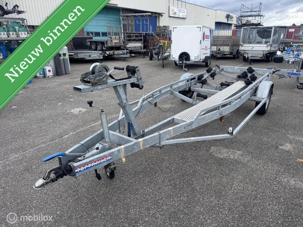 BOOTTRAILER TOPTRAILER 6.5m Lengte 1500kg, Watersport en Boten, Gebruikt, Overige typen, Geremd
