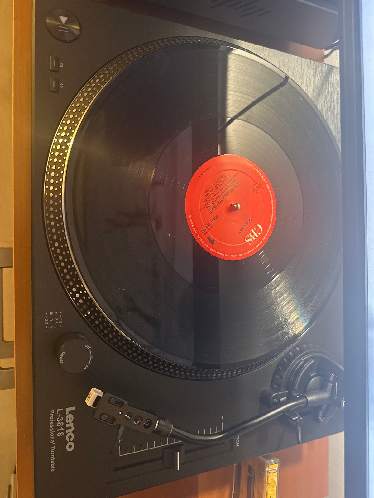 Lenco L-3818 Professionele Direct Drive Platenspeler, Overige merken, Pitch-regelaar, Ophalen of Verzenden, Zo goed als nieuw