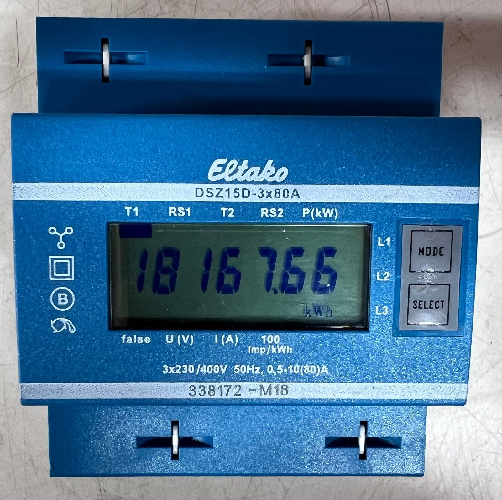 Eltako kWh meter - DSZ15D - 3x 80A, Ophalen of Verzenden, Gebruikt, Overige typen