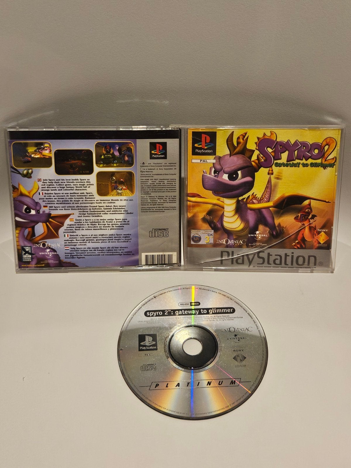 Spyro 2 Gateway to Glimmer PS1, Spelcomputers en Games, Games | Sony PlayStation 1, Avontuur en Actie, 1 speler, Ophalen of Verzenden