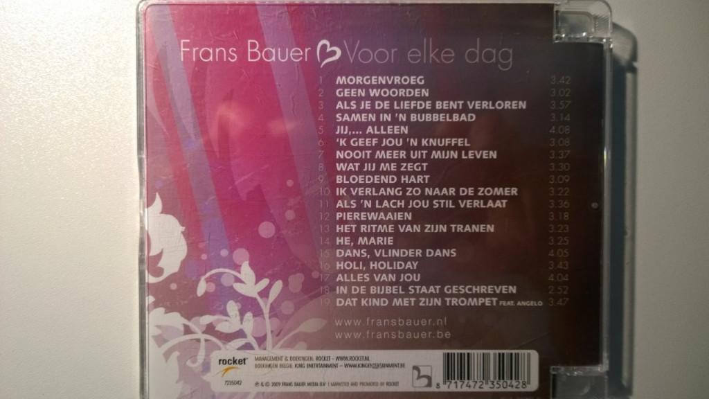 Frans Bauer - Voor Elke Dag, Ophalen of Verzenden, Zo goed als nieuw, Levenslied of Smartlap