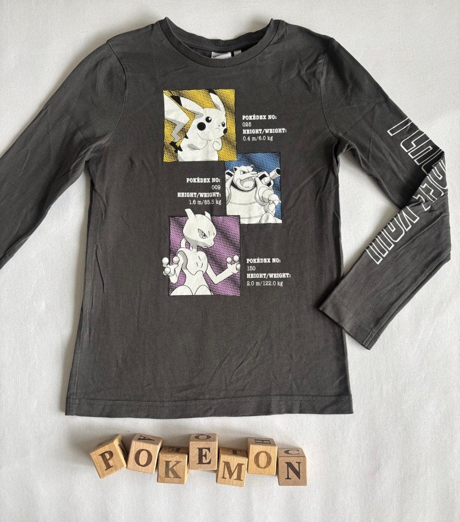 Pokemon longsleeve shirt maat 134/140 Goed uitziende shirt., Ophalen of Verzenden, Zo goed als nieuw, Pokemon longsleeve, Shirt of Longsleeve